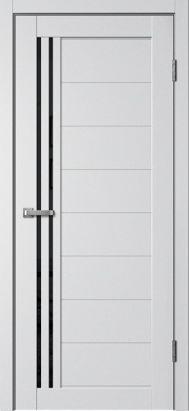 Межкомнатная дверь FlyDoors 270 Эмалит Серебристый/ Черный лакобель 900х2000