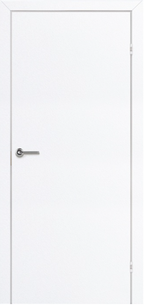 Межкомнатная дверь ОЛОВИ Кристалл ПВХ Белый 600х2000 (Замок под цилиндр)
