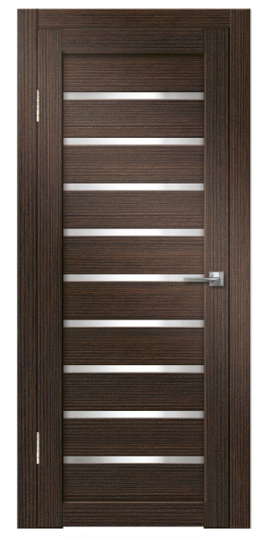 Межкомнатная дверь Дверная линия Грация 2 ДО Белый бархат/ Черный лакобель 900х2000