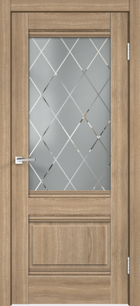 Межкомнатная дверь VellDoris ALTO 2V Дуб европейский/ Мателюкс 600х2000