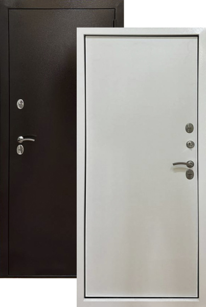 Входная дверь с терморазрывом Выбор Термо Лайт 3К Антик медь/ Белый 860х2050 Левое