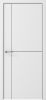 Межкомнатная дверь Albero Графика-3 ДГ Белый/ кромка ABS черная с 4-х сторон 600х2000