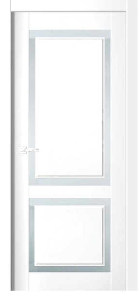 Межкомнатная дверь Дубрава Сибирь ЦДО 490 Шарле белый/ Мателюкс 600х2000