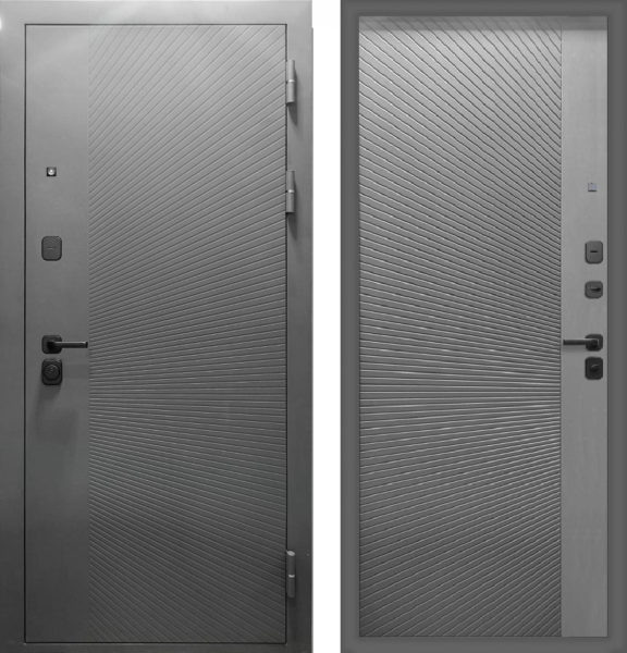 Входная дверь Ferroni 9 см Концепт линии Графит RAL 7024/ Графит 860х2050 Левое