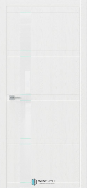 Межкомнатная дверь WestStyle EVO 1 Дуб винта/ Аляска лакобель 600х2000