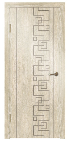 Межкомнатная дверь Дверная линия Зигзаг ДГ Итальянский орех 600х2000