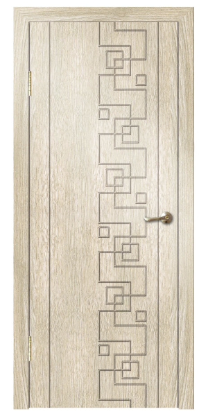 Межкомнатная дверь Дверная линия Зигзаг ДГ Итальянский орех 600х2000