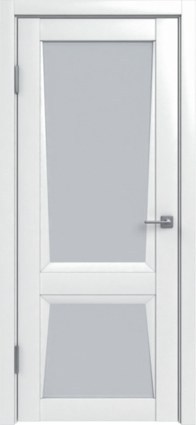 Межкомнатная дверь Дверная линия Пифагор 2 ДО Белый бархат/ Сатин 600х2000