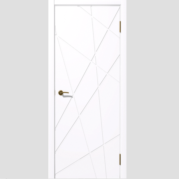 Межкомнатная дверь Дубрава Сибирь Корал ДГ Ясень белый/ кромка в цвет полотна 600х2000