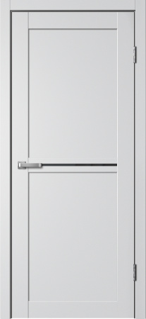 Межкомнатная дверь FlyDoors 238 Эмалит Серебристый/ Черный лакобель 600х2000