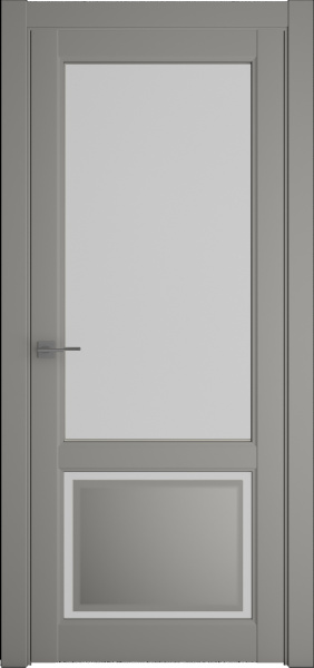 Межкомнатная дверь Albero Афина-1 ДО Серый/ Мателюкс 900х2000