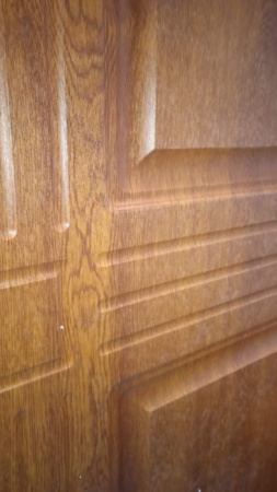 Входная дверь с терморазрывом Страж 3К Тепло Антик медь/ Золотой дуб 960х2050 Правое