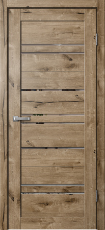 Межкомнатная дверь FlyDoors B2 ДО  Дуб пацифик/ Зеркало  700х2000