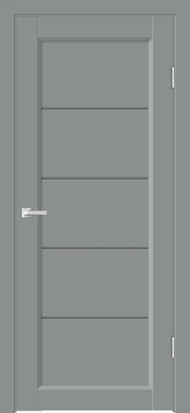 Межкомнатная дверь VellDoris STYLE 1 ДО EMALUX Серый агат/ Мателюкс графит 900х2000