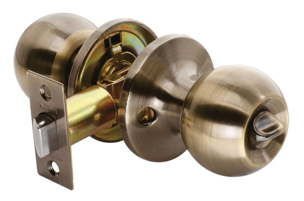 Дверная ручка-защелка Rucetti HK-01 WC  AB Бронза античная