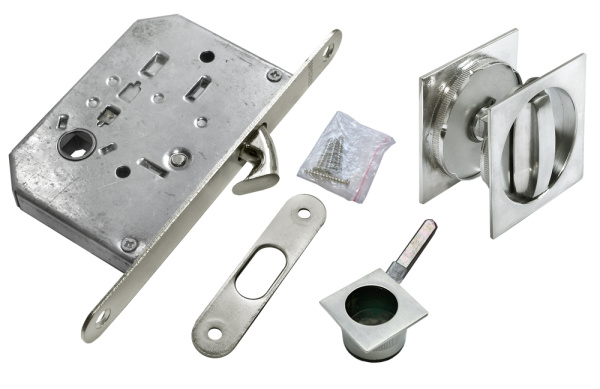 Комплект для раздвижных дверей Morelli MHS-2 WC  SC Хром матовый