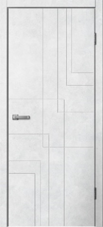 Межкомнатная дверь FlyDoors LINE 03 ДГ  Бетон светлый   900х2000
