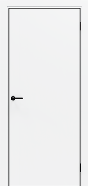 Межкомнатная дверь Portika Porta-50 4AB Alaska/ кромка Алюм.черная с 4-х сторон 900х2000 (Защелка магнит. WC)