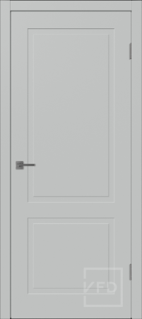 Межкомнатная дверь VFD Flat 2 ДГ Silver 900х2000