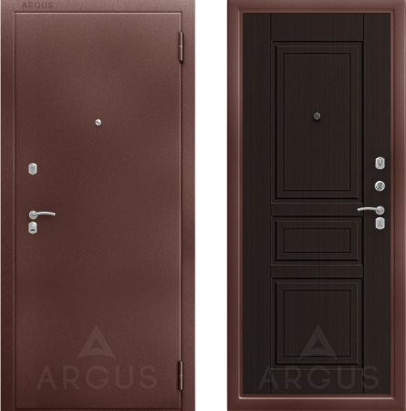 Входная дверь Argus Гранд Гаральд  Антик медь/ Венге 870х2050 Левое