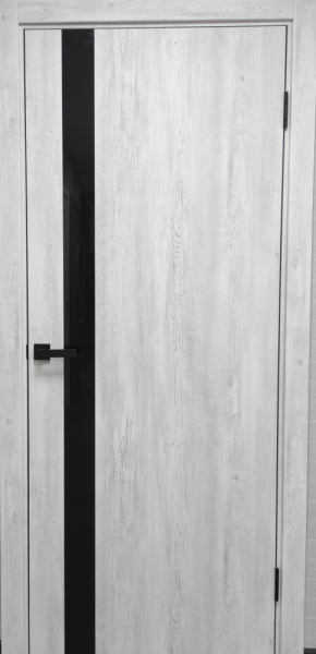 Межкомнатная дверь Optimum Модель 45 ДО Санторини/ кромка ABS черная с 2-х сторон 600х2000