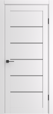 Межкомнатная дверь Portika Porta-220 Shellac White/Сатинат графит 900х2000