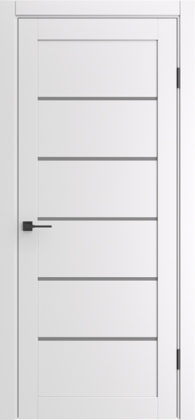 Межкомнатная дверь Portika Porta-220 Shellac White/Сатинат графит 900х2000