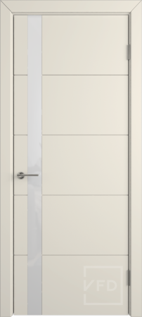Межкомнатная дверь VFD Trivia ДО Ivory/ White Gloss 600х2000