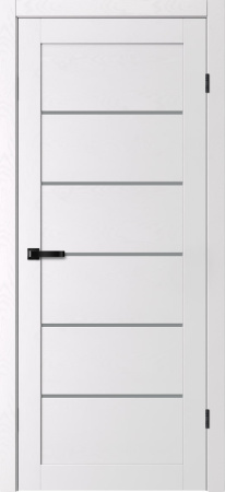 Межкомнатная дверь FlyDoors AURA 220 ДО Сноу/ Мателюкс графит 900х2000