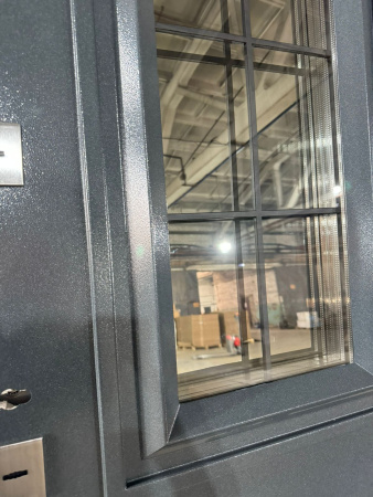 Входная дверь с терморазрывом Ferroni 11 см Протерма ЗD Стеклопакет Графит/ Белый 860х2050 Правое