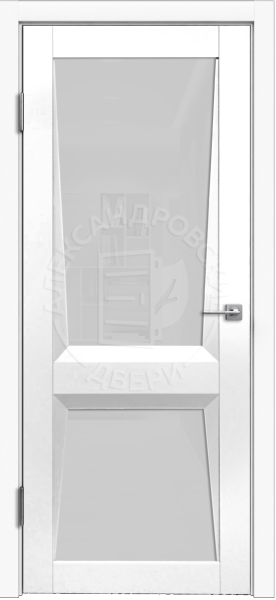 Межкомнатная дверь ALEX DOORS Ариана-2 ДО Белый/ Сатин 600х2000