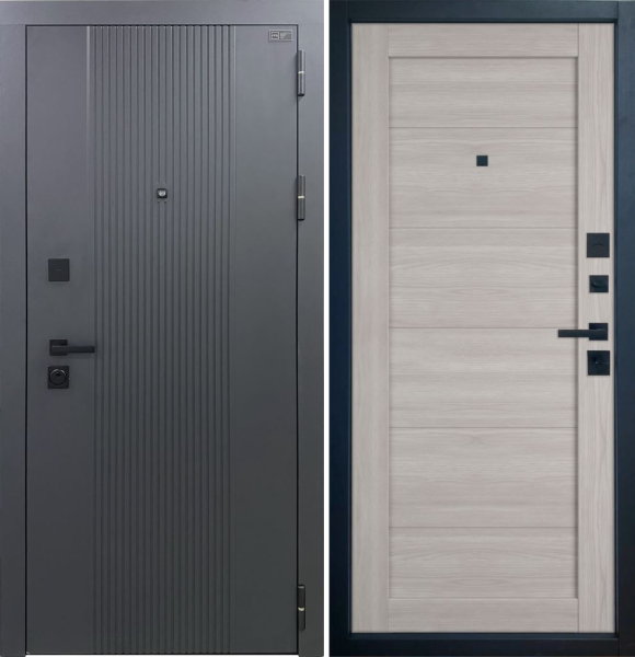 Входная дверь VFD Balance Twin Atum Pro 32 Sharkskin/ Stone Oak 860х2050 Левое