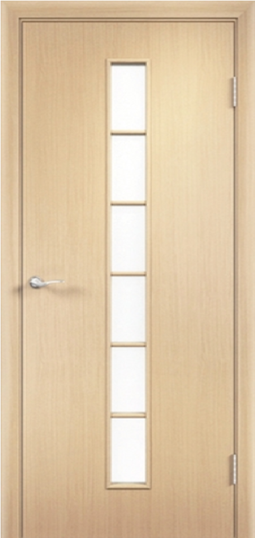 Межкомнатная дверь гладкая С-12 Лесенка Беленый дуб 600х2000