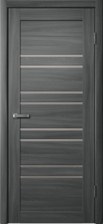 Межкомнатная дверь FlyDoors 282 ДО  Ясень графит/ Мателюкс бронза  700х2000