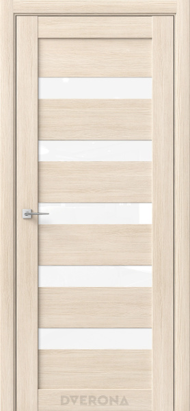 Межкомнатная дверь DVERONA Альфа 5 Амурская лиственница/ Белый лакобель 600х2000