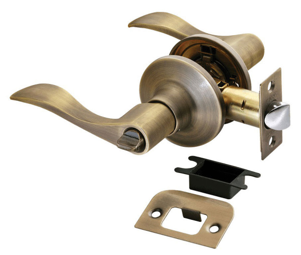 Дверная ручка-защелка Rucetti HK-03 WC  MAB Бронза матовая