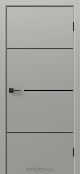 Межкомнатная дверь DVERONA Виста 3.1 ПЭТ Мираж/ ABS черная 900х2000
