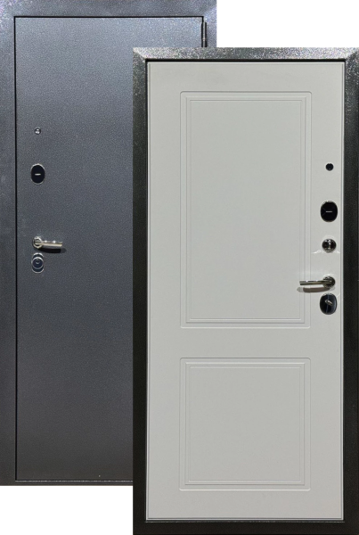 Входная дверь Выбор Нео 3К Антик серебро/ Белый бланко 860х2050 Левое