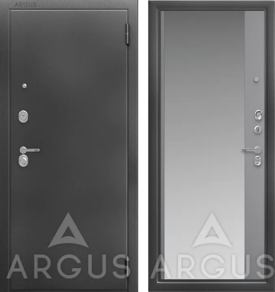 Входная дверь Argus ДА 96 Магнум Антик серебро/ Силк муссон 970х2050 Левое