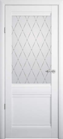 Межкомнатная дверь Albero Рим ДО Белый/ Мателюкс рис."Гранд" 900х2000