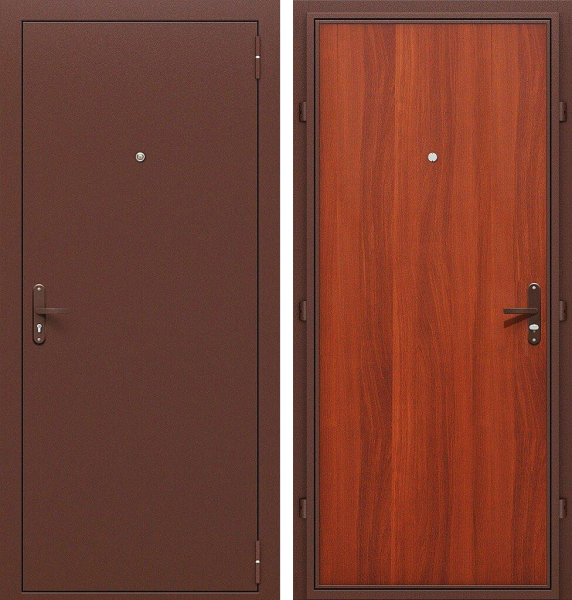 Входная дверь Промет Спец Про Медный антик/ Итальянский орех 860х2050 Правое