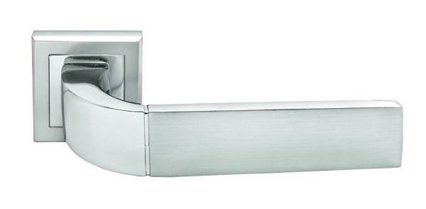 Дверная ручка Morelli W MH-27-S  SC/CP Хром матовый/Хром палированный