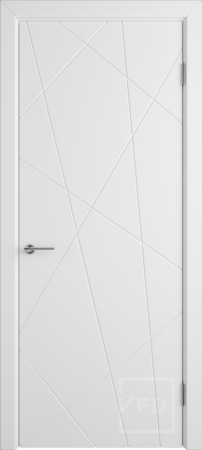 Межкомнатная дверь VFD Flitta ДГ Polar 900х2000 (Врезка под замок)