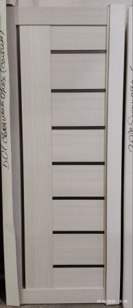 Межкомнатная дверь модель 01 ДО Светлый орех/ Сатин 600х2000