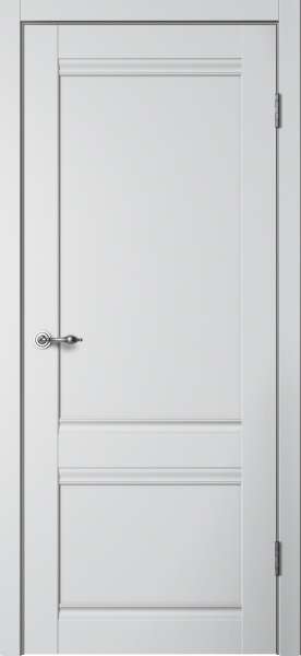 Межкомнатная дверь FlyDoors C1 ДГ Эмалит Серебристый 900х2000