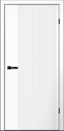 Межкомнатная дверь FlyDoors Elegans 04 Эмаль белая 900х2000