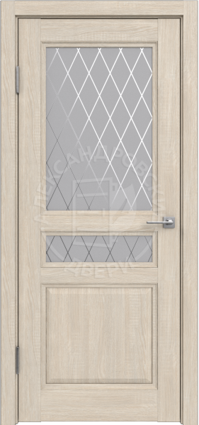 Межкомнатная дверь ALEX DOORS Каролина ДО Филадельфия крем/ Сатин рис. "Ромб" 600х2000