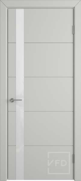 Межкомнатная дверь VFD Trivia ДО Cotton/ White Gloss 900х2000