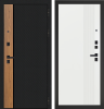 Входная дверь URBAN Статус Черная шагрень/ Белый 860х2050 Левое