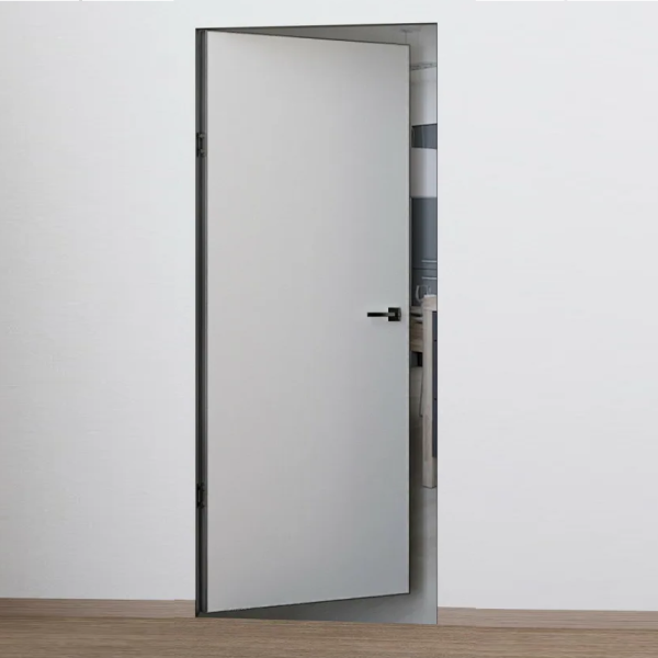 Скрытая дверь INVISIBLE 4 REVERS Грунтованное/ кромка черная 900х2000 (КОМПЛЕКТ)